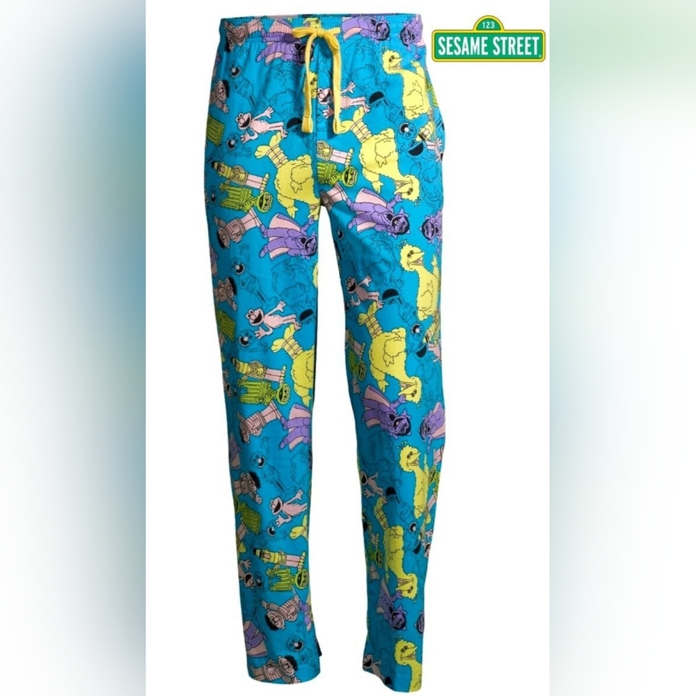 Sesame Street  Men's Sesame Street Sleep Lounge Pajama Pants NWT Big Bird Oscar